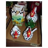 Flat Full Of Ceramic Rooster Decor