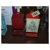 (2) Vintage/Retro Metal Match Safes