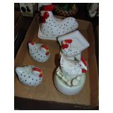 Flat Full Of Ceramic Rooster Decor