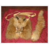 Tanned Leather & Fox Hide Bag
