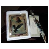 Franklin Mint Dresser Tray & Collector Knife