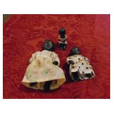 (3) Black Americana Dolls & Figurine