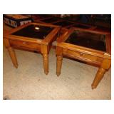 (2) Quality Side Glass Top Display Tables