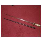 Early European Rifle Boyonet & Scabbard