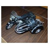 Collectible BMW Motorcycle W/Side Car Model