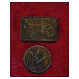 (2) Vintage Belt Buckles
