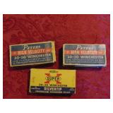 (2) Peters (1) Western Vintage Ammo Boxes