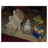 Lot of Metal Birdhouses Plus