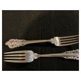 (2) Grand Boraque Pattern Sterling Dinner Forks