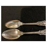 (2) Grand Boraque Pattern Sterling Teaspoons