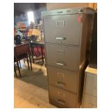 Tall Metal File Cabinet W/Key Plus