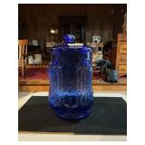 Cobalt Blue Planters Peanut Jar