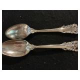 (2) Grand Boraque Pattern Sterling Serving Spoons