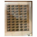 1970 Framed 6 Cent Bison Stamps