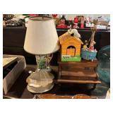 Lot of Musical Dresser Figurines, Boxes, Lamp