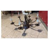 Farmhouse Primitive Punched Tin Chandelier