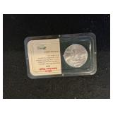 2002 1 Oz.  Silver Eagle .999 Fine Silver