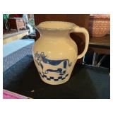 Ellis Country Cow Pottery Pitcher