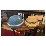 (2) Farmhouse Crock Bowls