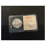 2002 1 Oz.  Silver Eagle .999 Fine Silver