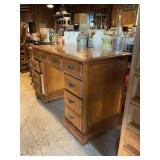 Tell City Type Rock Maple Desk & Chair