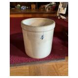 #4 Primitive Stoneware Crock