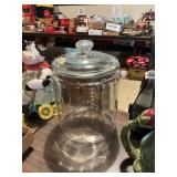 Large Glass Counter Jar With Lid