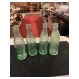(4)Vintage Terrehaute IN. Coca-Cola Bottles