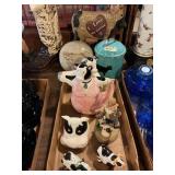 Lot of Cow Collectibles & Decor