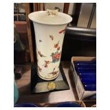 Large Lennox Saxony Vase On Stand