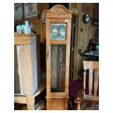 Piper Brand Oak Finish Grandmother Clock