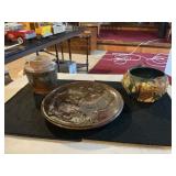 (3) Signed Studio Art Pottery W/Diverse Glazes