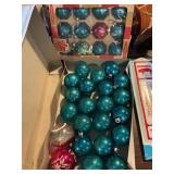 Large Lot Of Shiney Brite & Made In USA Ornaments