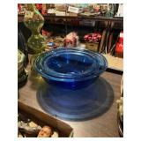 Set Of Cobalt Everyday Pyrex Mixing Bowls