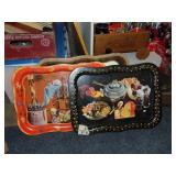 Lot Of (3) Mid Mod Coca Cola Snack Trays