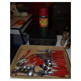 Aladdin Lunch Set & Celluliod Handle Flatware