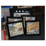 (5) Cinama Theme Wall Decor