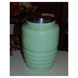 Jadeite Type Coca-Cola Cookie Jar
