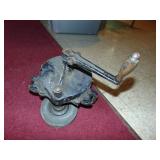 Antique Hand Crank Bench Grinder