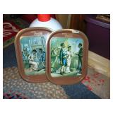 Two Romance of Coca-Cola Series Trays