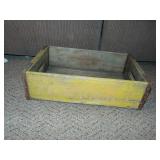 Antique Yellow Coca Cola Crate