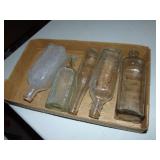 Flat Full Of Antique Chemical Bottles