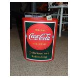 Metal Coca Cola Trash Can