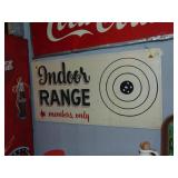 Painted Wood Indoor Range Sign