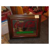 Framed Coca Cola Mirror