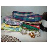 Large Lot Of Pot Holders & Oven Mits