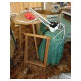 Sewing Table Lamp, (2) Small Stands, Plus