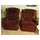 (2) La-Z-Boy Swivel Rocker/Recliners