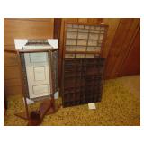 Typesetter Tray & Misc. Wall Decor & Shelves