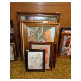 Framed Paintings, Lithographs, Prints & Sketches